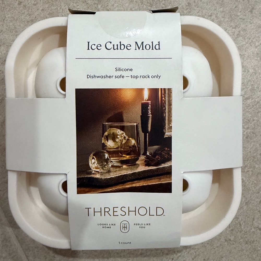 Threshold Cream Silicone Ice Cube Tray